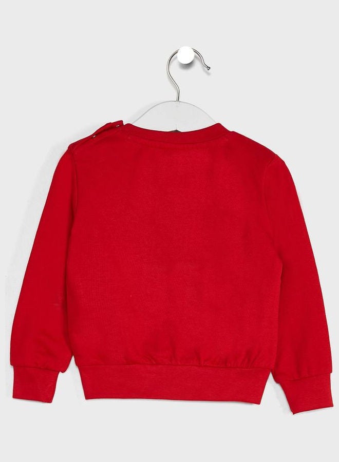 Disney - Infant Bambi Long Sleeves Sweatshirt Red - Image 1