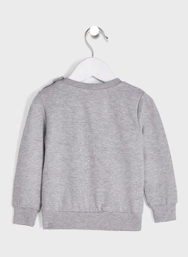 Disney - Infant Mickey & Friends Sweatshirt Grey - Image 1