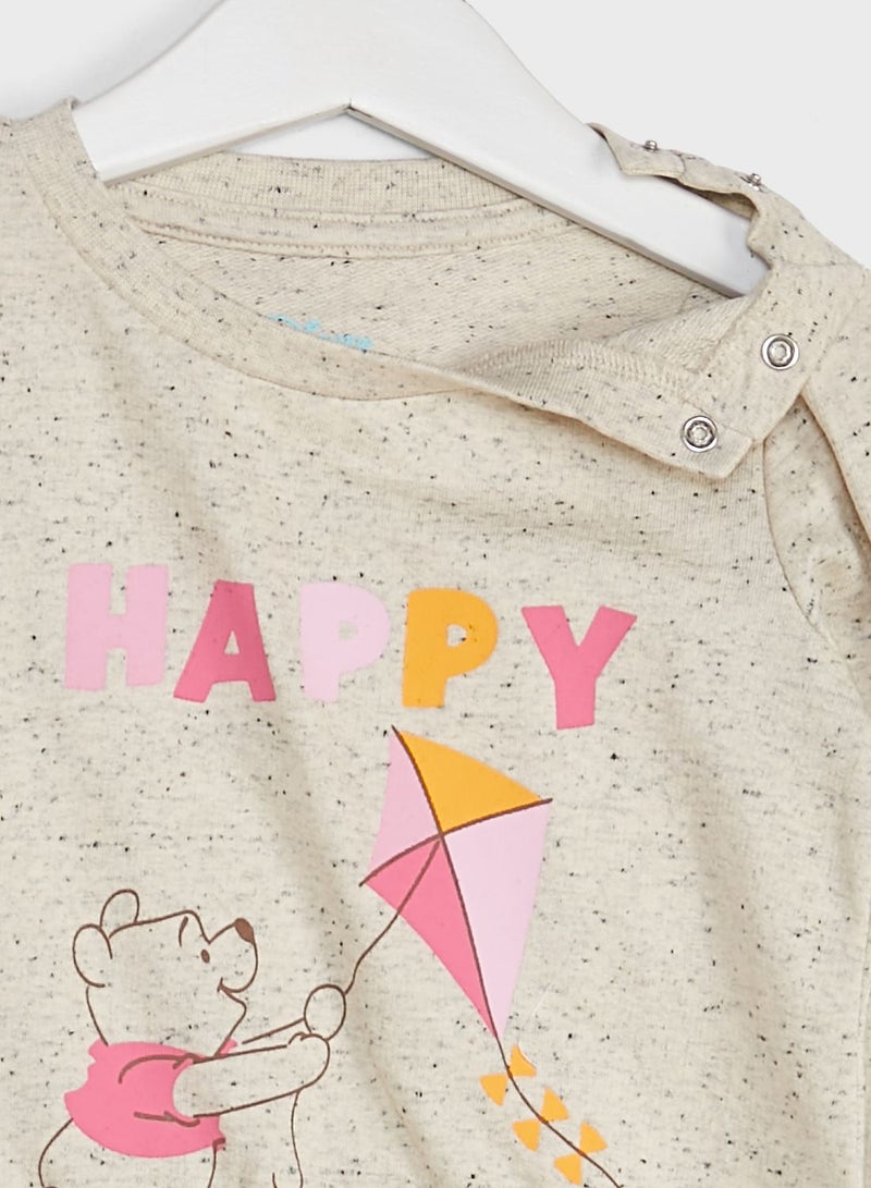 Disney - Infant Winnie The Pooh Sweatshirt Beige - Image 1