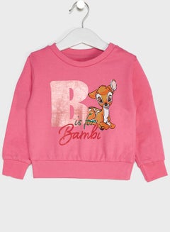 Infant Bambi Long Sleeves Sweatshirt Pink