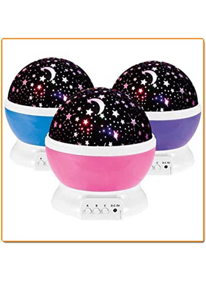 Led Star Master Night Light Moon Star Rotating Projector 3 Psc Multicolour - Image 1