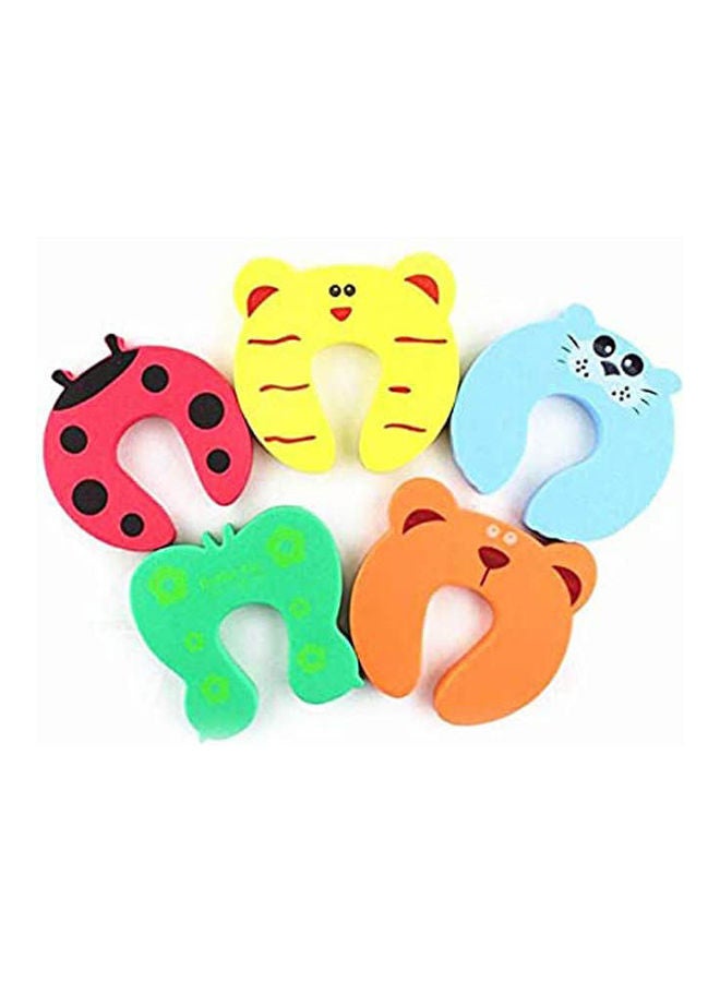 Safety Door Stopper Cartoon Animal Foam Holder Lock Finger Protection Guard For Children Kids Baby Set Of 5 Multicolour - v1645536594/N52743662A_1