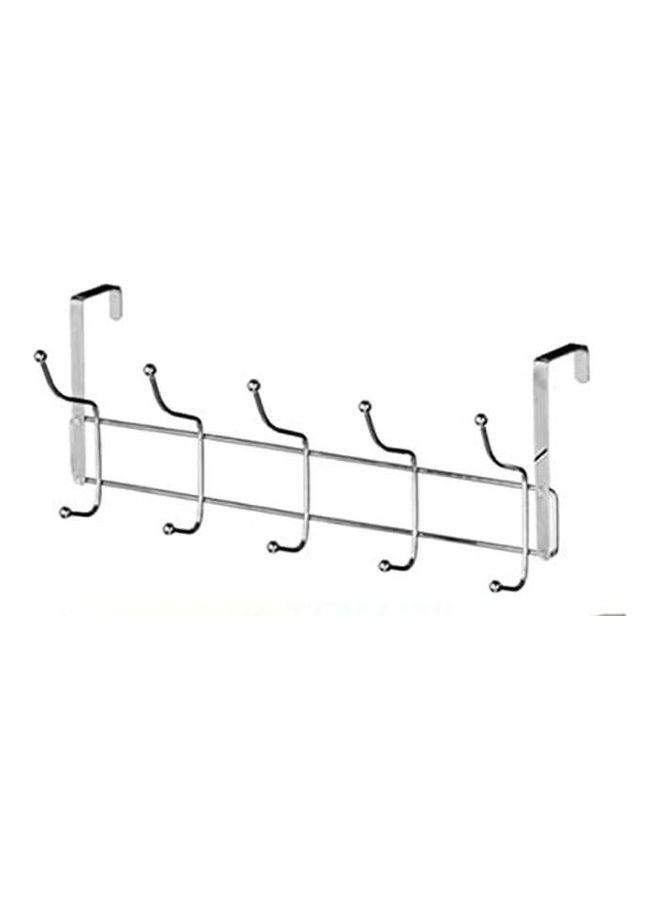 Screwless Hanger For Behind Doors Silver