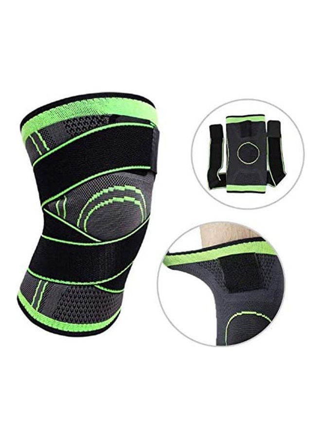Compression Support Knee Sleeve with Adjustable Strap Knee Pad for Pain Relief Size L Pack Of 2 Lcm