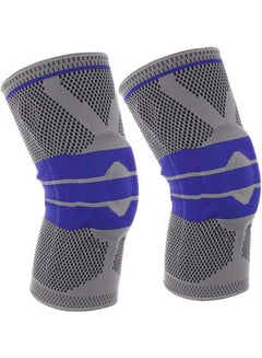 Generic Compression Support Knee Sleeve with Adjustable Strap Knee Pad for Pain Relief Size XL Pack Of 2 55cm  - Image 1