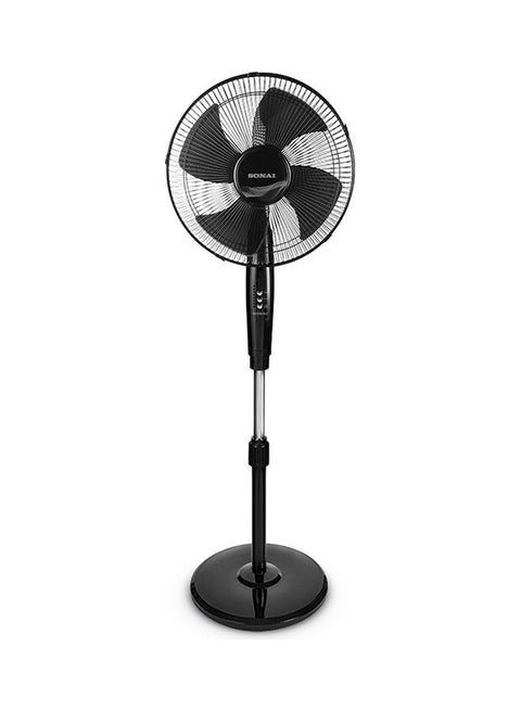 SONAI Stand Fan With Remote, 18 Inch, 3 Speed Settings , Black – MAR -1840 70 W MAR-1840 Black