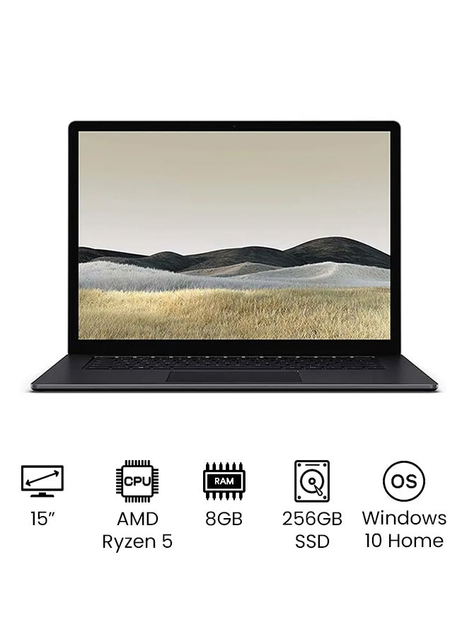 Microsoft (Upgraded Version) Surface 3 Laptop With 15-Inch Display, Ryzen 5 3580U Processor/8GB RAM/256GB SSD/AMD Radeon Vega 9 Graphics Matte Black English Matte Black English Matte Black - Image 1