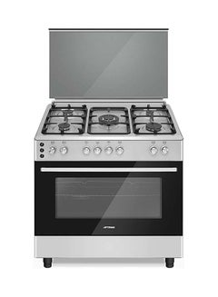 AFTRON 5 Burner Gas Cooker with Oven AFGR9075CFSD Silver 