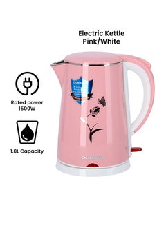 Olsenmark Electric Kettle 1.8 L 1500 W OMK2355 Pink/White  - Image 2