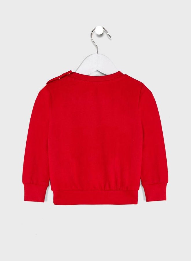 Warner Bros. - Infant Harry Potter Hedwig Sweatshirt Red - Image 1