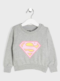 Infant Superman Sweatshirt Grey
