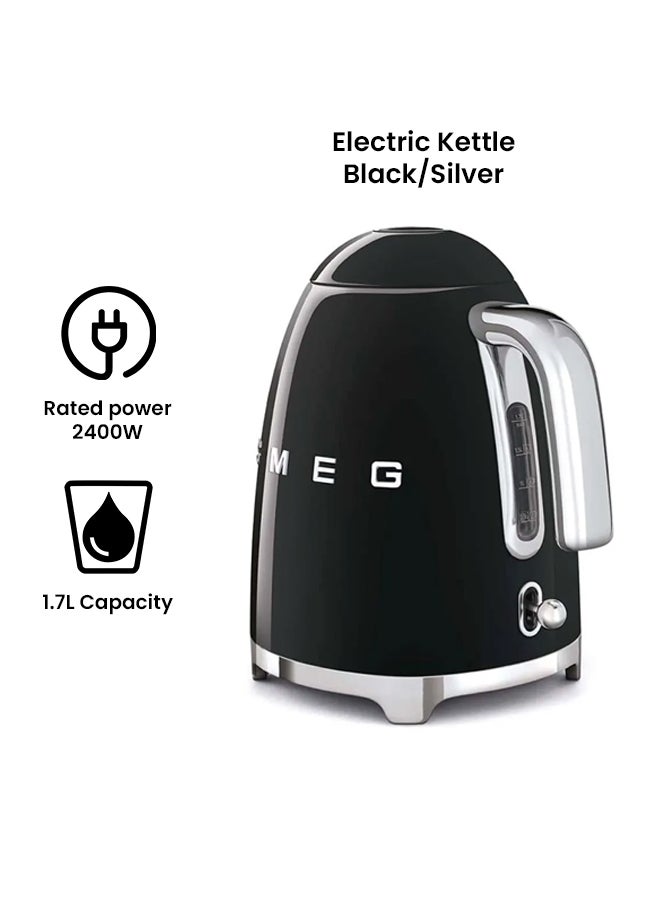 smeg 50's Retro Electric Kettle 1.7 L 2400 W KLF03DGEU Black/Silver  - Image 2