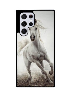 Protective Case Cover For Samsung S22 Ultra White/Brown