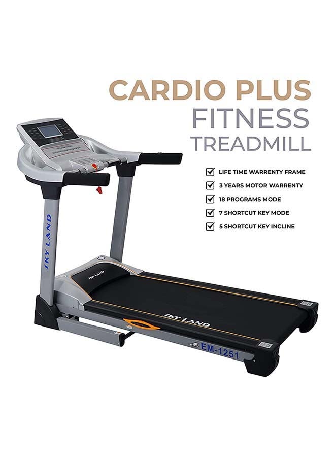 SkyLand - 7HP Peak Foldable Treadmill With 15% Auto Incline-3-yr Motor & Lifetime Frame Warranty 189x82x143cm - Image 1