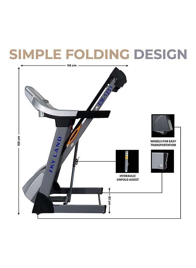 SkyLand - 7HP Peak Foldable Treadmill With 15% Auto Incline-3-yr Motor & Lifetime Frame Warranty 189x82x143cm - Image 1