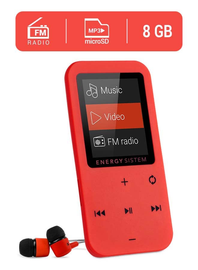 إنيرجي سيستم - مشغل MP4 (بلوتوث، 8 جيجابايت، أزرار تعمل باللمس، راديو FM، بطاقة microSD) - Image 1