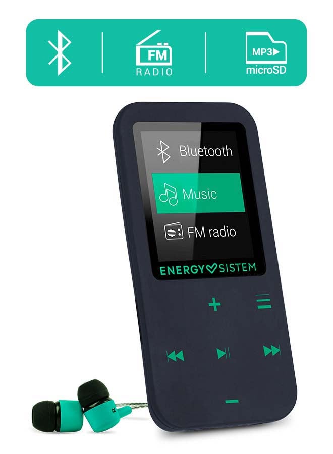 إنيرجي سيستم - مشغل MP4 (بلوتوث، 8 جيجابايت، أزرار تعمل باللمس، راديو FM، بطاقة microSD) - Image 1