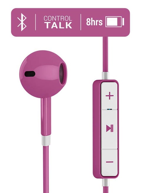 Earphones Bluetooth Style 1  Headphones with Microphone (Bluetooth 5.1, 8h battery, Crystal Clear Sound, Type C) Purple