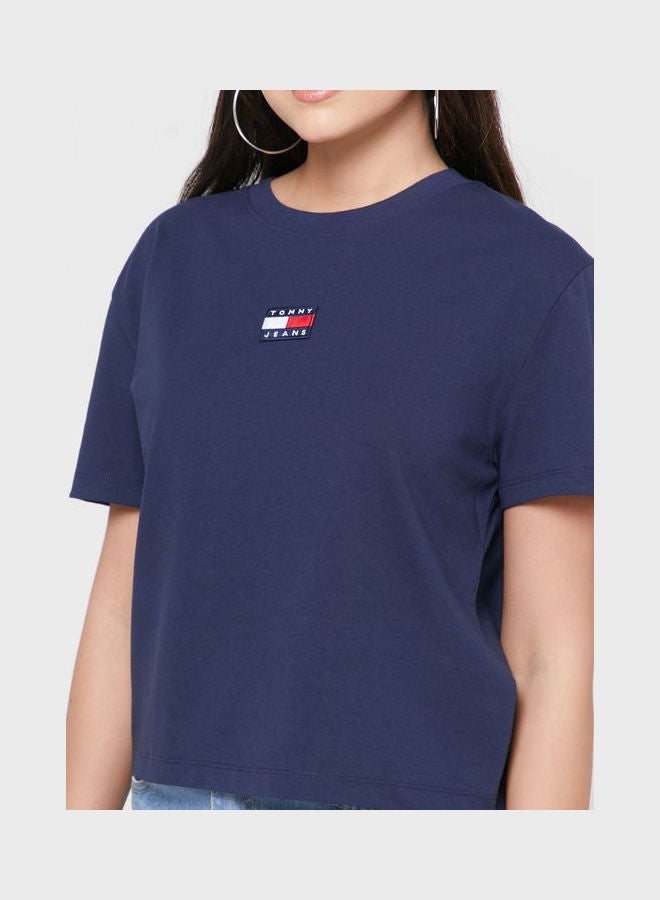 TOMMY JEANS - Crew Neck T-Shirt Navy - Image 1