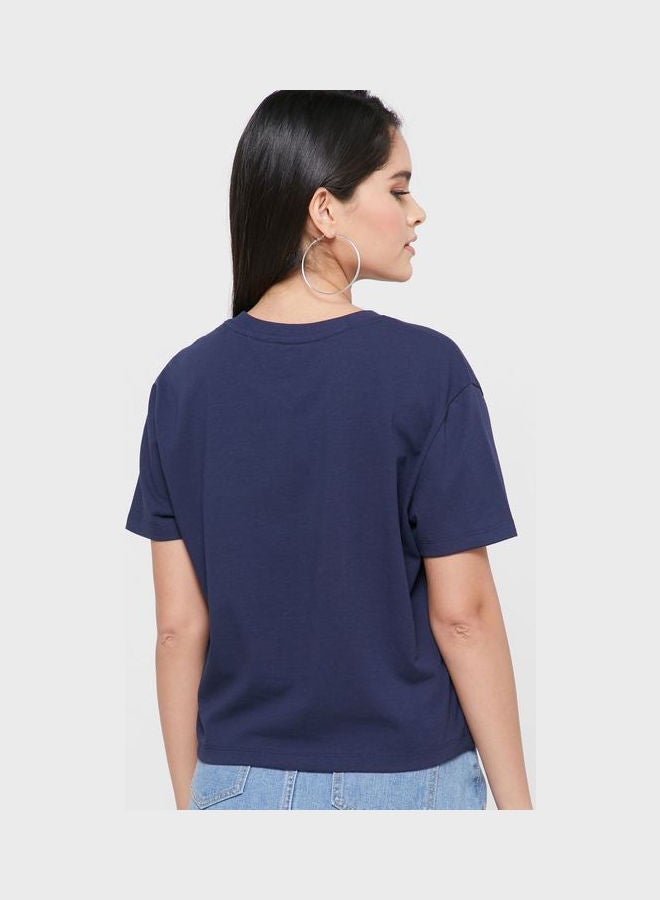 TOMMY JEANS - Crew Neck T-Shirt Navy - Image 1