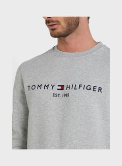 TOMMY HILFIGER Essential Sweatshirt Grey  - Image 3