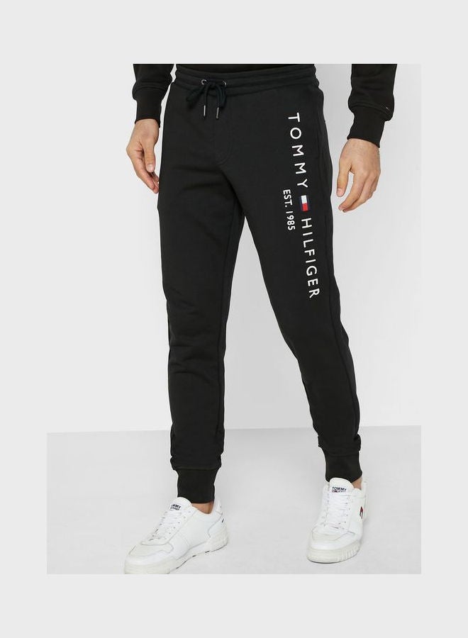 TOMMY HILFIGER - Essential Sweatpants Black - Image 1