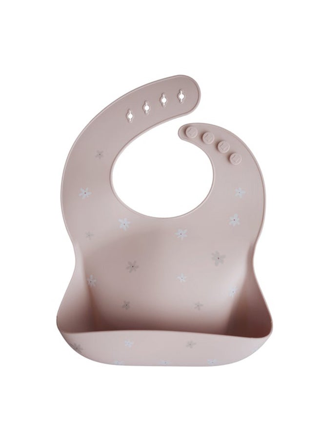 موشي مريلة أطفال من السيليكون بطبعة زهور الأقحوان - Image 1