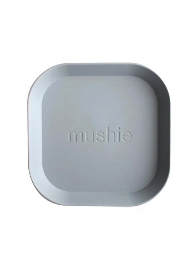 mushie Set Of 2 Square Dinner Plates - Cloud  - Image 1