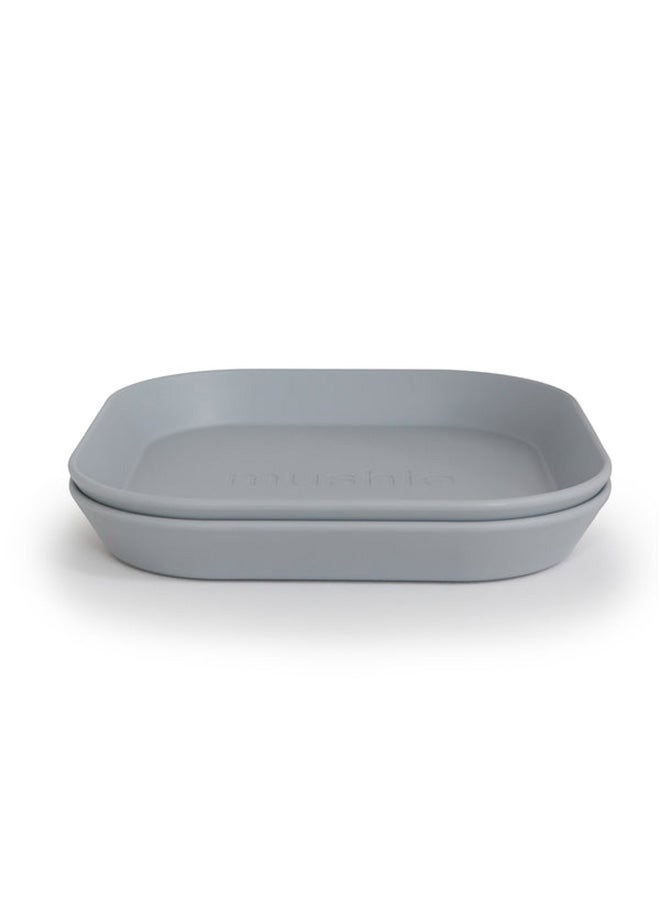 mushie Set Of 2 Square Dinner Plates - Cloud  - Image 2