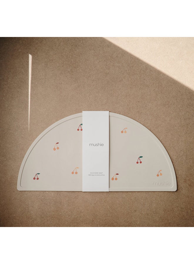 موشي مفارش طعام سيليكون للأطفال - كرز - Image 2