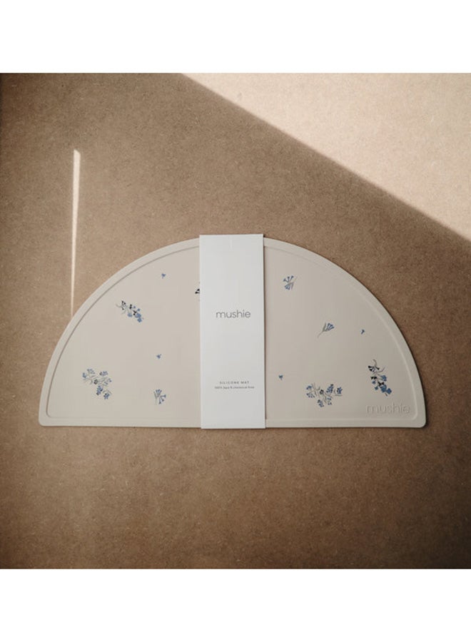 موشي مفارش طعام للأطفال من السيليكون - زهور أرجوانية - Image 2