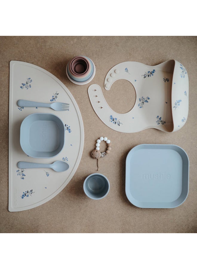 موشي مفارش طعام للأطفال من السيليكون - زهور أرجوانية - Image 5