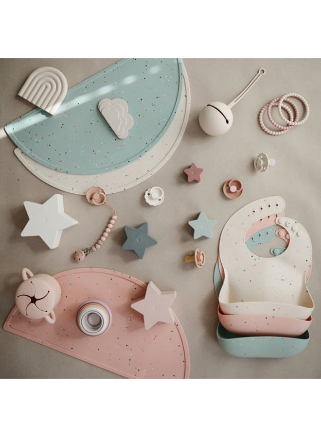 mushie Silicone Feeding Placemat - Powder Pink Confetti - Image 4
