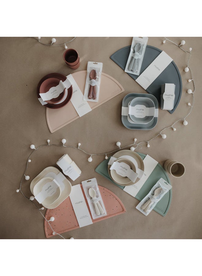 mushie Silicone Feeding Placemat - Powder Pink Confetti - Image 5