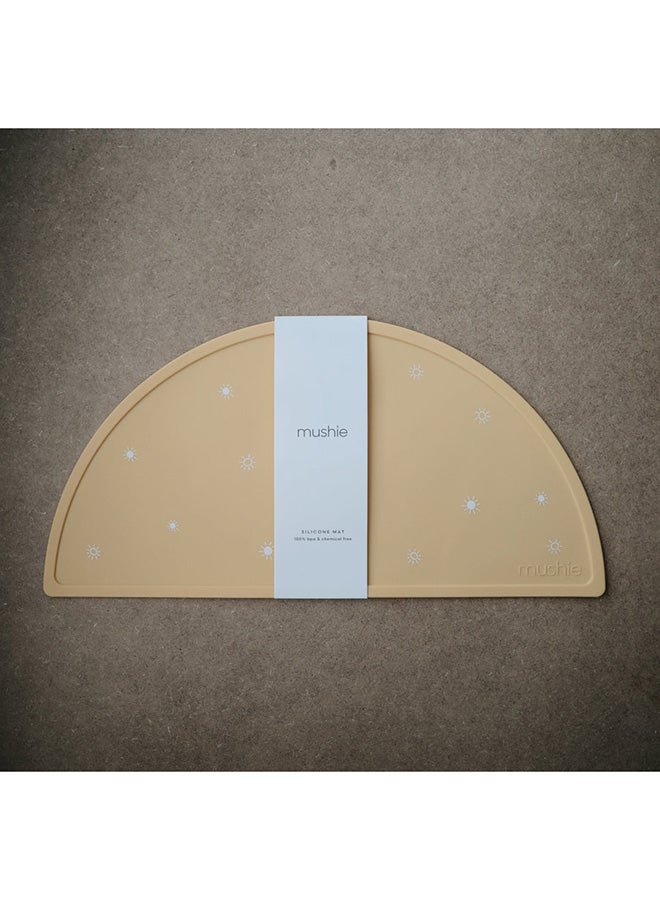 mushie Silicone Feeding Placemat - Sun Orange - Image 2