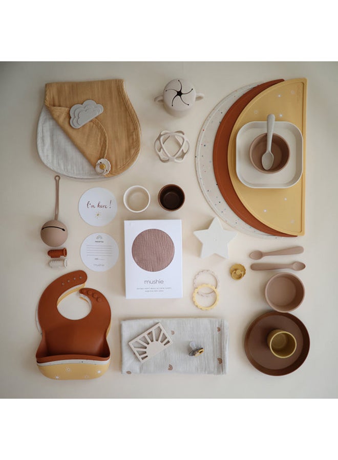 mushie Silicone Feeding Placemat - Sun Orange - Image 4