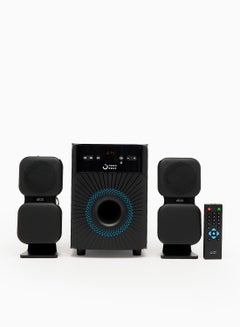 2.1CH Bluetooth Multimedia Wireless Speaker - With 30 W Output, USB Playback, Bluetooth, Remote And LED Backlight EM-3602FT Black