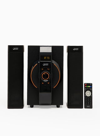 مكبر صوت لاسلكي متعدد الوسائط بتقنية البلوتوث 2.1 قناة - مع مخرج 50 وات وتشغيل USB وبلوتوث وجهاز تحكم عن بعد وإضاءة خلفية LED - v1645602138/N49133341A_1
