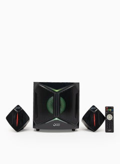 2.1CH Bluetooth Multimedia Wireless Speaker - With 60W Output, USB Playback, Bluetooth, Remote And LED Backlight EM-3012FST Black