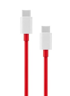OnePlus Warp Charge Type-C to Type-C Cable 1m Red  - Image 1