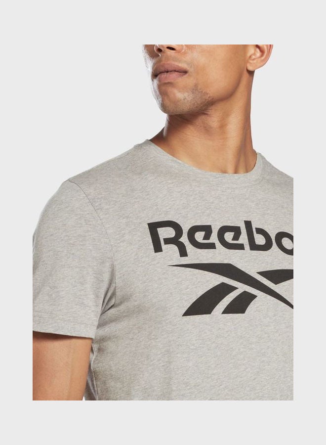 Reebok Big Logo T-Shirt Grey  - Image 3