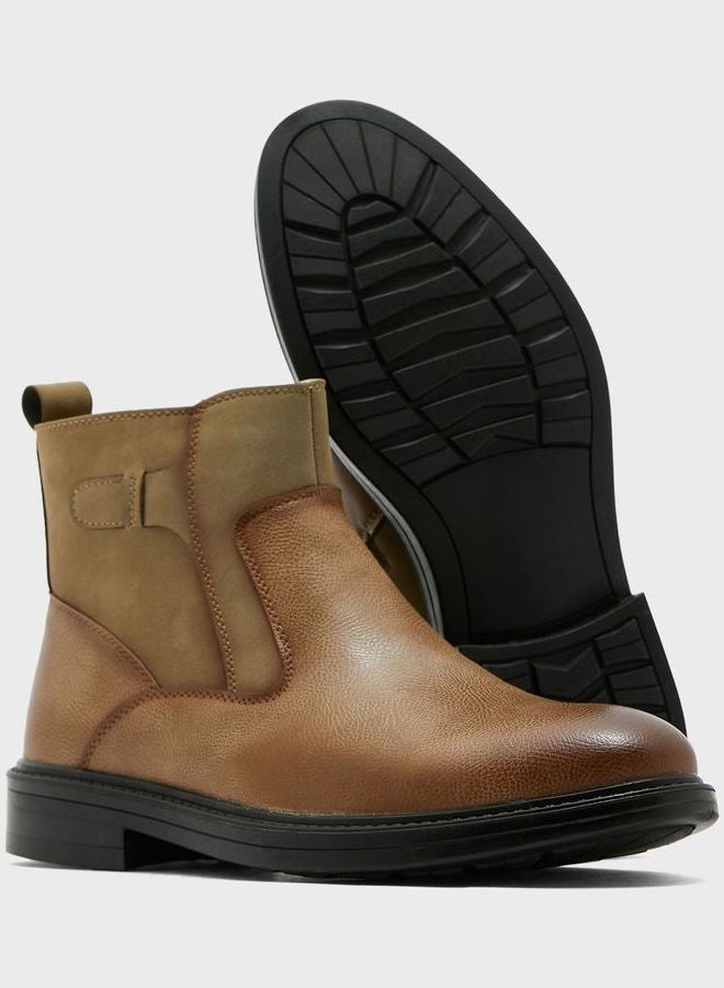 Robert Wood By Namshi - Chelsea Boots Beige - Image 1