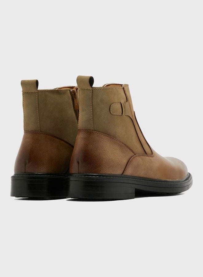Robert Wood By Namshi - Chelsea Boots Beige - Image 1