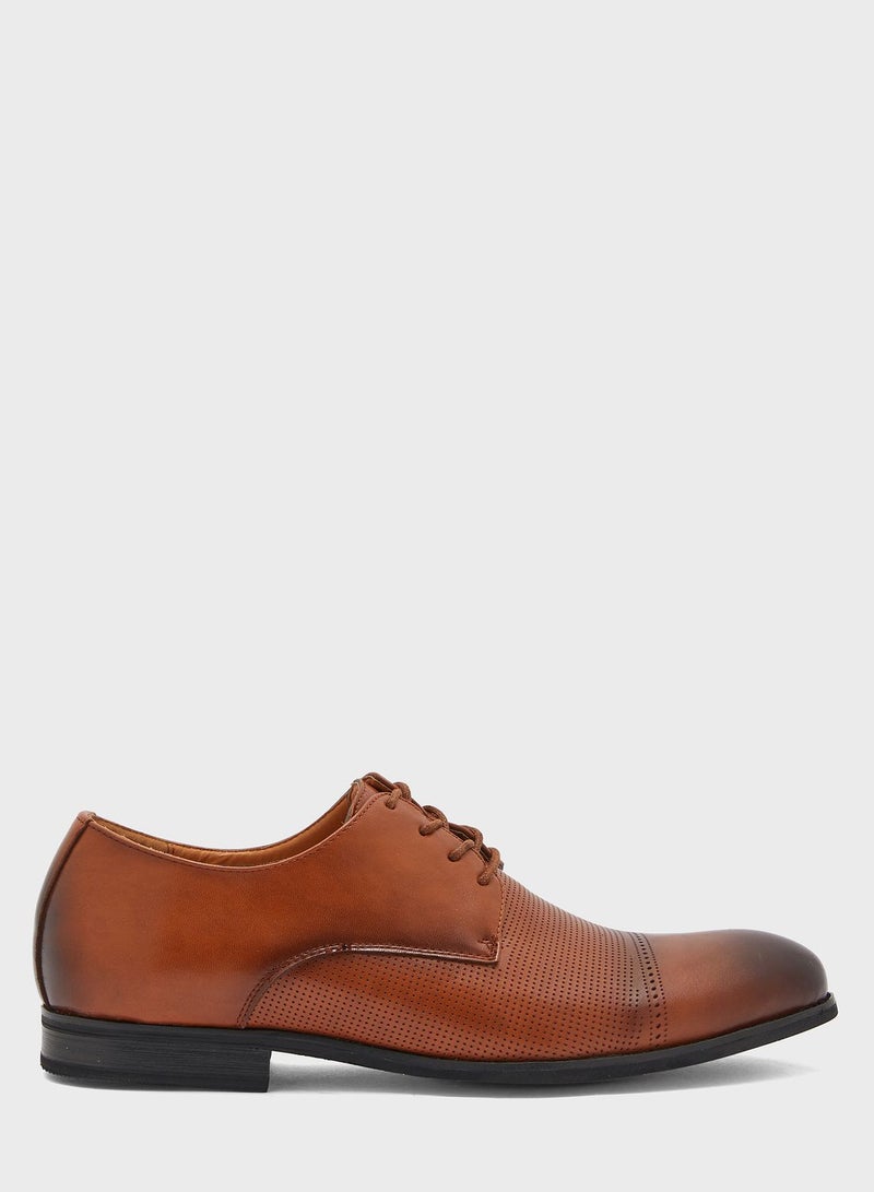 روبرت وود من نمشي Perforated Formal Lace Up Brown  - Image 1