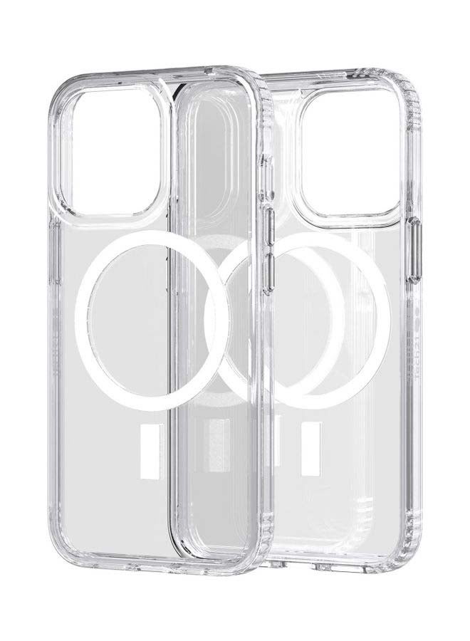 tech21 Evo Clear designed for iPhone 13 PRO case cover compatible with MagSafe with 12 feet drop protection Crystal Clear  - Image 5