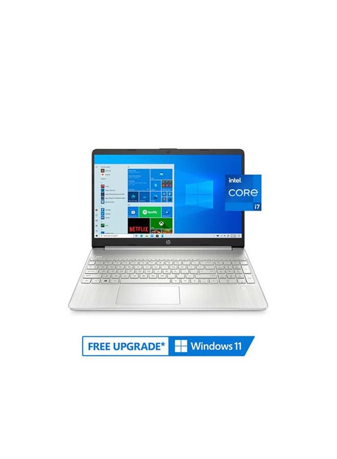إتش بي - لابتوب ‎15-dy2172 بشاشة مقاس 15.6 بوصة بدقة كاملة الوضوح ومعالج كور i7-1165G7 من الجيل الحادي عشر/ ذاكرة رام سعة 16 جيجابايت/ محرك أقراص SSD سعة 1 تيرابايت/ بطاقة رسومات إنتل أيريس XE/ نظام ويندوز 11 هوم/ إصدار عالمي اللغة الإنجليزية فضي - Image 1