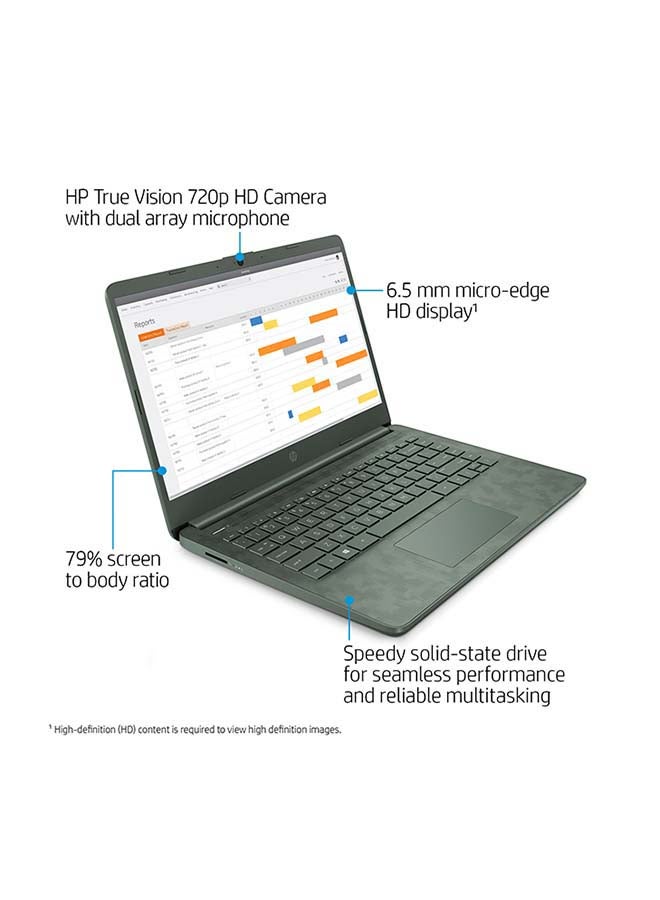 HP - 14-DQ2088WM (Upgraded Version) Laptop With 14-Inch Full HD Display, 11th Gen Core i5-1135G7 Processor/16GB RAM/512GB SSD/Intel Iris Xe Graphics/Windows 11 Home English/Arabic CAMO - Image 1