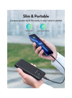 RAVPOWER 10000 mAh 3 Ports Power Bank 20 Watt Black  - Image 5