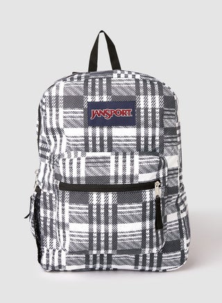 JANSPORT Cross Town Glitch Plaid Backpack Black | Best Price Egypt | Cairo,  Giza
