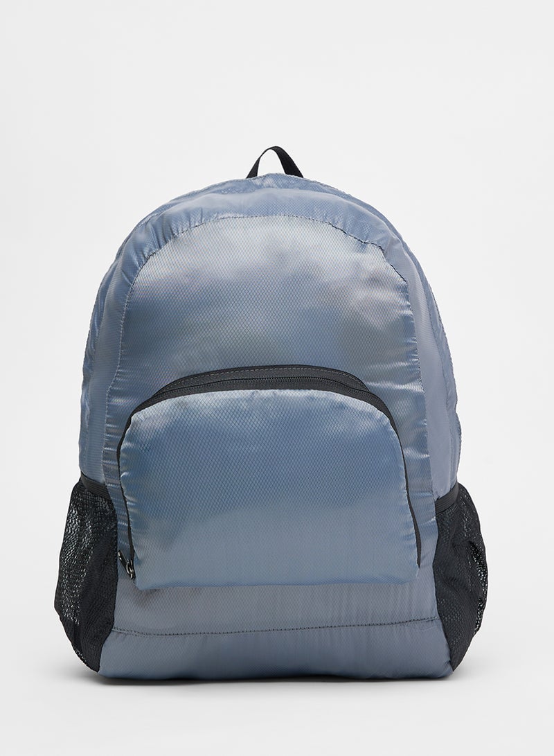 Amal Casual Dyed Polyester Unisex One Size Trendy Backpack Grey - Image 1